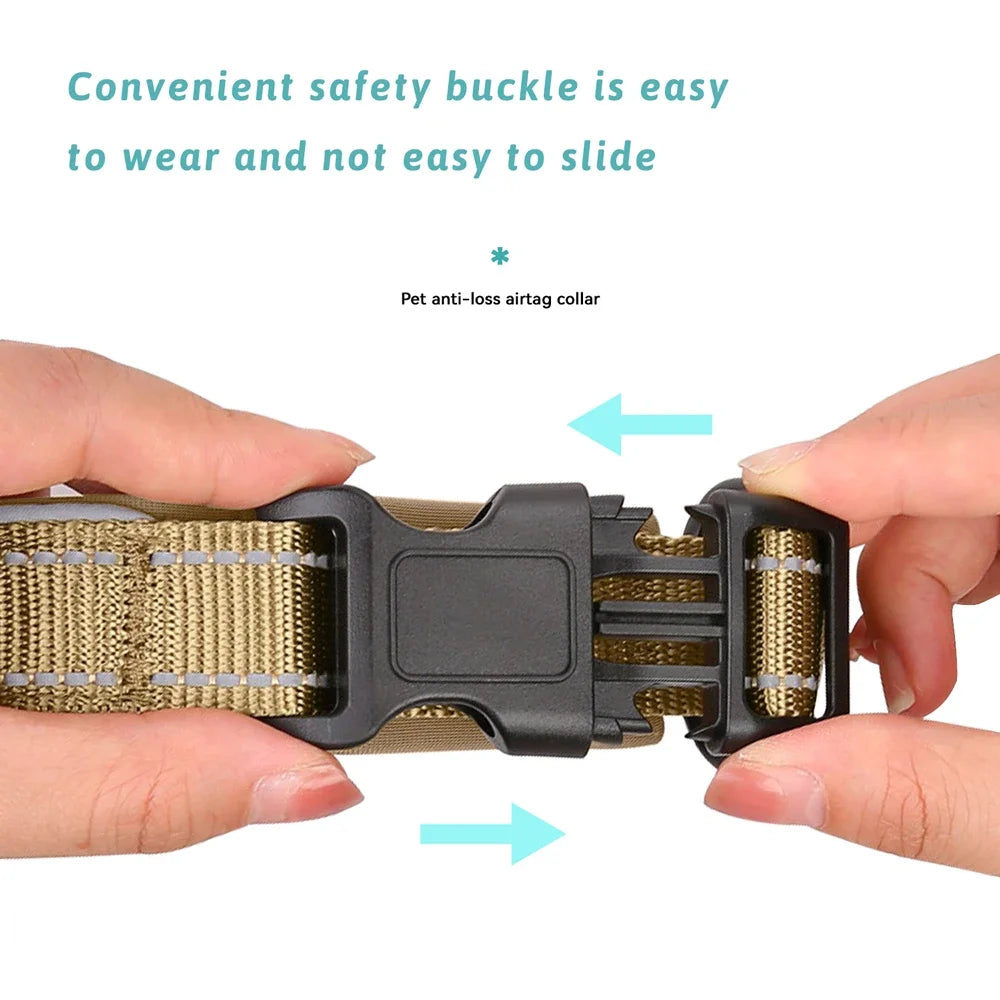 Pet Dog Accessories Apple Airtag Anti-Lost Dog Collar for Dog Protection Tracker Cat Dog Anti-Lost Locator Waterproof Dog Leash